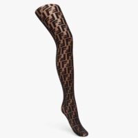 Fendi Women Tights Black Nylon Pantyhose (1)