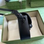 Gucci GG Women Horsebit 1955 Small Shoulder Bag Black Leather - immagine 9