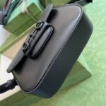 Gucci GG Women Horsebit 1955 Small Shoulder Bag Black Leather - immagine 8