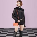 Gucci GG Women Horsebit 1955 Wallet Chain Orange Leather Orange Brass Hardware - Bild 12