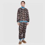 Gucci Men GG The North Face x Gucci Jogging Pants Logo Print Black Technical Jersey - Image 10