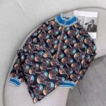 Gucci Men GG The North Face x Gucci Zip Jacket Logo Print Black Technical Jersey - immagine 6