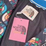 Gucci Men GG The North Face x Gucci Zip Jacket Logo Print Black Technical Jersey - immagine 10
