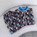 Gucci Men GG The North Face x Gucci Zip Jacket Logo Print Black Technical Jersey - immagine 8