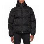 Gucci Men Jumbo GG Canvas Down Jacket Black Jumbo GG Nylon Canvas - Image 8