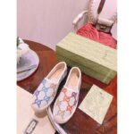 Gucci Unisex GG Espadrille Multicolor GG Linen Canvas Cord Platform Rubber Bottom - immagine 4