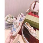 Gucci Unisex GG Espadrille Multicolor GG Linen Canvas Cord Platform Rubber Bottom - immagine 5