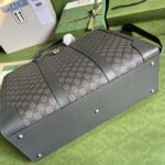 Gucci Unisex GG Ophidia Large Tote Bag Grey Black GG Supreme Canvas – Bild 5