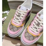 Gucci Unisex GG Sneaker Beige Ebony GG Supreme Canvas Mid Heel 5.6 Cm Heel - Bild 7