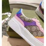 Gucci Unisex GG Sneaker Beige Ebony GG Supreme Canvas Mid Heel 5.6 Cm Heel - Bild 10