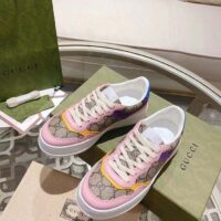 Gucci Unisex GG Sneaker Beige Ebony GG Supreme Canvas Mid Heel 5.6 Cm Heel (3)