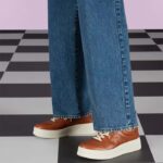 Gucci Unisex GG Sneaker Interlocking G Brown Perforated Leather Rubber Mid 5.6 Cm Heel - Imagen 10