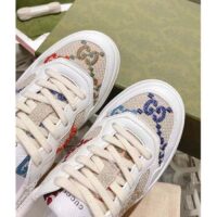 Gucci Unisex GG Sneaker White Leather Mid heel Interlocking G 5.6 Cm Heel (10)