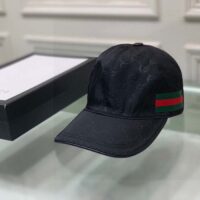 Gucci Unisex Original GG Canvas Baseball Hat Web Green Red Web (9)