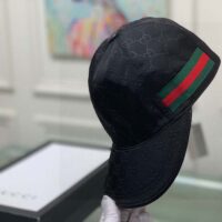 Gucci Unisex Original GG Canvas Baseball Hat Web Green Red Web (9)