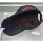 Gucci Unisex Original GG Canvas Baseball Hat Web Green Red Web – Image 8