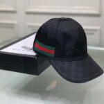 Gucci Unisex Original GG Canvas Baseball Hat Web Green Red Web – Image 2