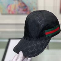 Gucci Unisex Original GG Canvas Baseball Hat Web Green Red Web (9)