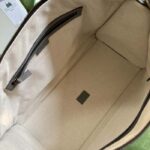 Gucci Unsiex GG Bauletto Medium Top Handle Bag Black Original GG Canvas - Image 10