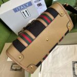 Gucci Unsiex GG Bauletto Small Top Handle Bag Black Original GG Canvas - immagine 8
