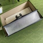 Gucci Women Dionysus Small Shoulder Bag Silver Lamé Leather Tiger Head - Image 5