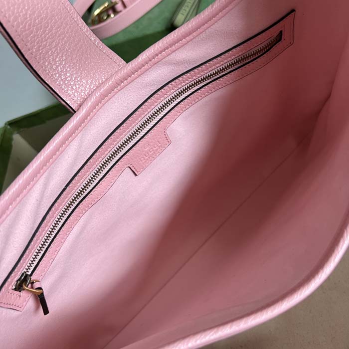 Gucci Women GG Aphrodite Medium Shoulder Bag Light Pink Soft Leather (3)