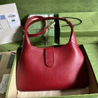 Gucci Women GG Aphrodite Medium Shoulder Bag Red Soft Leather Double G (1)