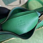 Gucci Women GG Aphrodite Small Shoulder Bag Green Soft Leather Double G - Image 10