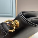 Gucci Women GG Blondie Medium Bag Black Leather Round Interlocking G - Bild 9