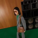 Gucci Women GG Blondie Medium Bag Brown Leather Round Interlocking G – Image 11