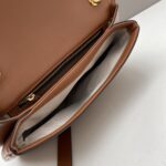 Gucci Women GG Blondie Medium Bag Brown Leather Round Interlocking G – Image 7