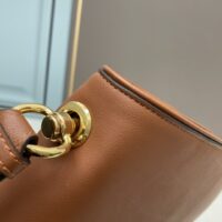 Gucci Women GG Blondie Medium Bag Brown Leather Round Interlocking G (10)