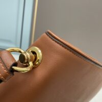 Gucci Women GG Blondie Medium Bag Brown Leather Round Interlocking G (10)