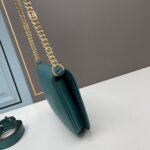 Gucci Women GG Blondie Shoulder Bag Deep Blue Suede Interlocking G – Bild 5