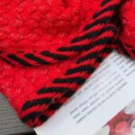 Gucci Women GG Cable Stitch Wool Dress Red Polo Collar Short Sleeves - Image 9