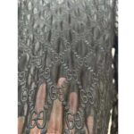 Gucci Women GG Embroidered Tulle T-Shirt Black Long Sleeve Fitted Cotton – Bild 9