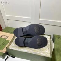 Gucci Women GG Loafer Interlocking G Shiny Black Leather Low 2.5 Cm Heel (3)