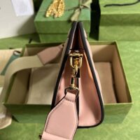 Gucci Women GG Matelassé Leather Small Bag Pink GG Double G (4)