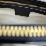 Gucci Women GG Matelassé Mini Top Handle Bag Black Leather Double G - Image 9