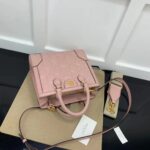 Gucci Women GG Matelassé Mini Top Handle Bag Pink Leather Double G - Image 5