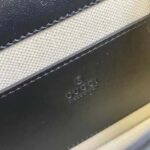 Gucci Women GG Matelassé Small Top Handle Bag Black Leather Double G - Image 10