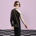 Gucci Women GG Matelassé Small Top Handle Bag Black Leather Double G - Image 14