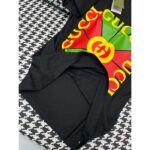 Gucci Men GG Vintage Logo Print T-Shirt Black Cotton Jersey Crewneck Short Sleeves - Image 5