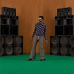 Gucci Men GG Wool Jacquard Sweater Blue Ivory Long Sleeves Crewneck - immagine 6