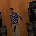 Gucci Men GG Wool Jacquard Sweater Blue Ivory Long Sleeves Crewneck - immagine 7