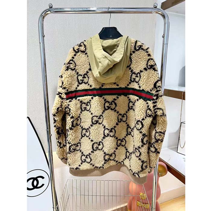 GUCCI Maxi GG wool jersey jacket size S