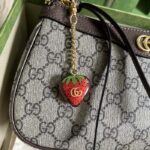 Gucci Women Ophidia GG Small Handbag Beige Ebony GG Supreme Canvas - Image 9