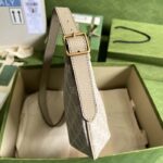 Gucci Women Ophidia GG Small Shoulder Bag Beige White GG Supreme Canvas - Imagen 7