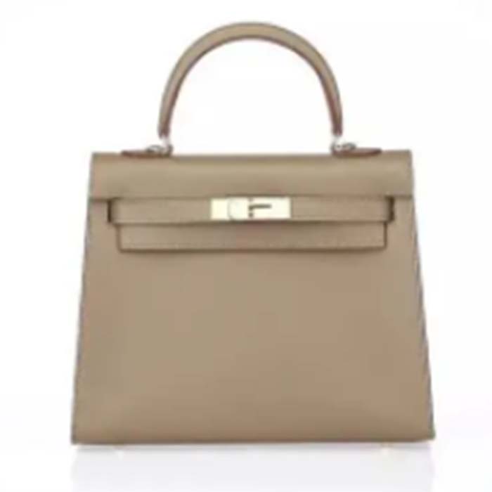 Hermes Women Mini Kelly 20 Bag Epsom Leather Gold Hardware-Grey