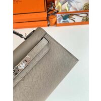Hermes Women Mini Kelly 20 Bag Epsom Leather Gold Hardware-Grey (1)